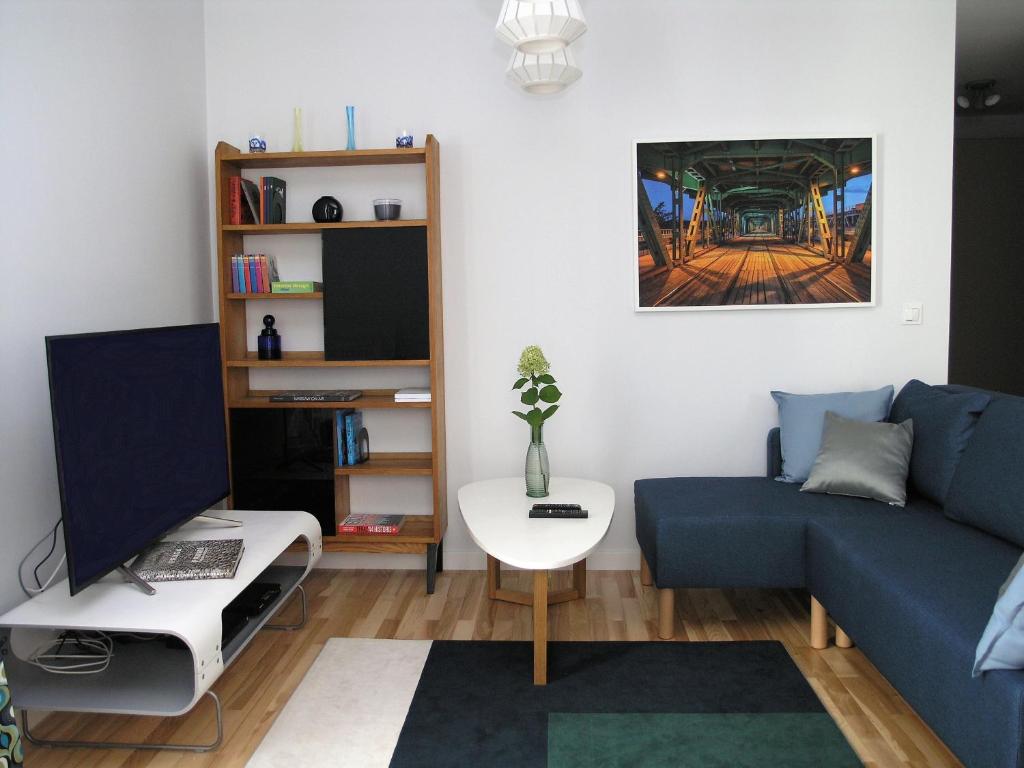 Posezení v ubytování Apartament Metro Kowieńska