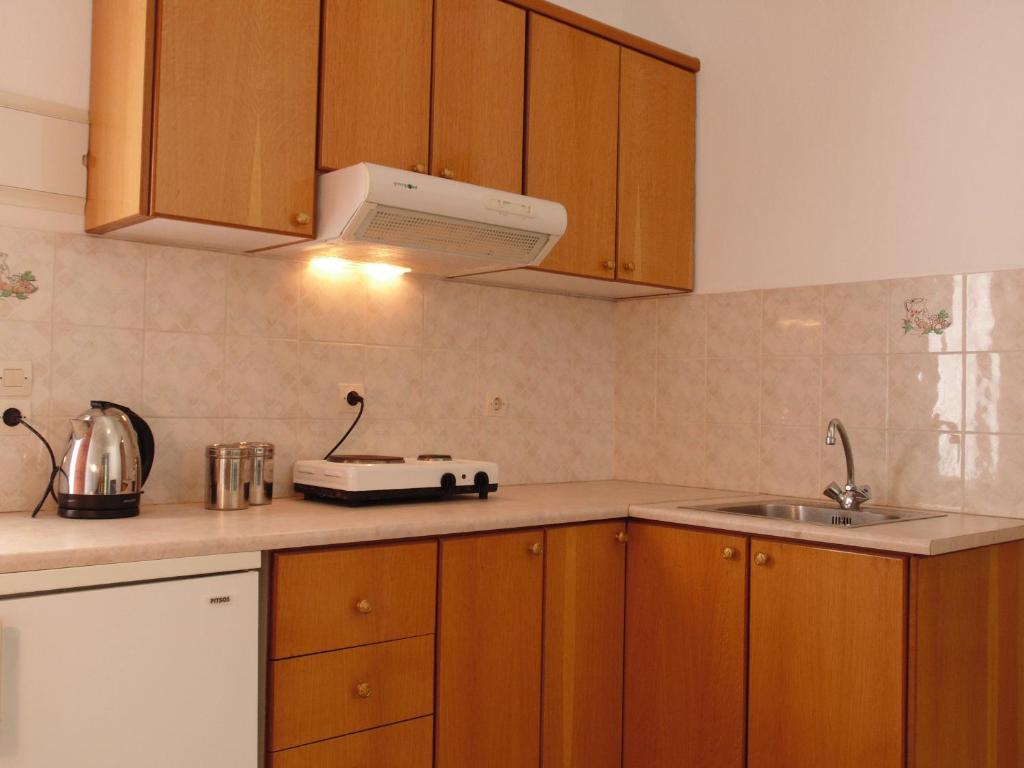 Kuchyň nebo kuchyňský kout v ubytování Villa Melini