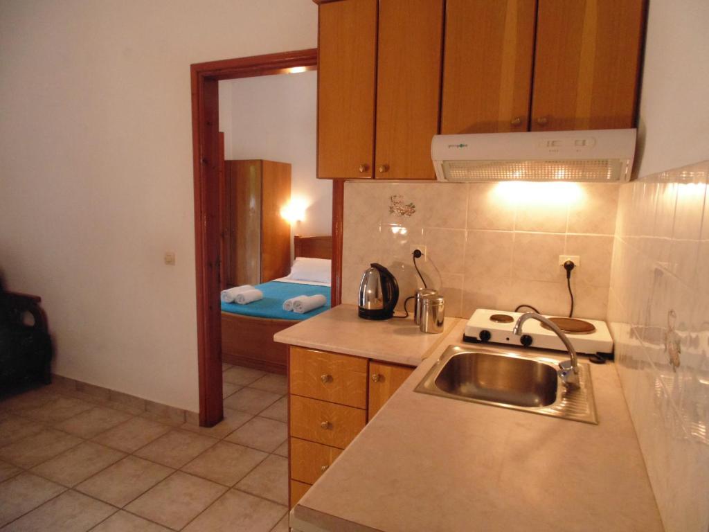 Kuchyň nebo kuchyňský kout v ubytování Villa Melini