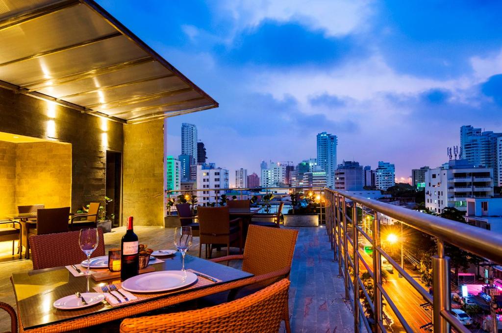 Balkón nebo terasa v ubytování Oz Hotel Cartagena