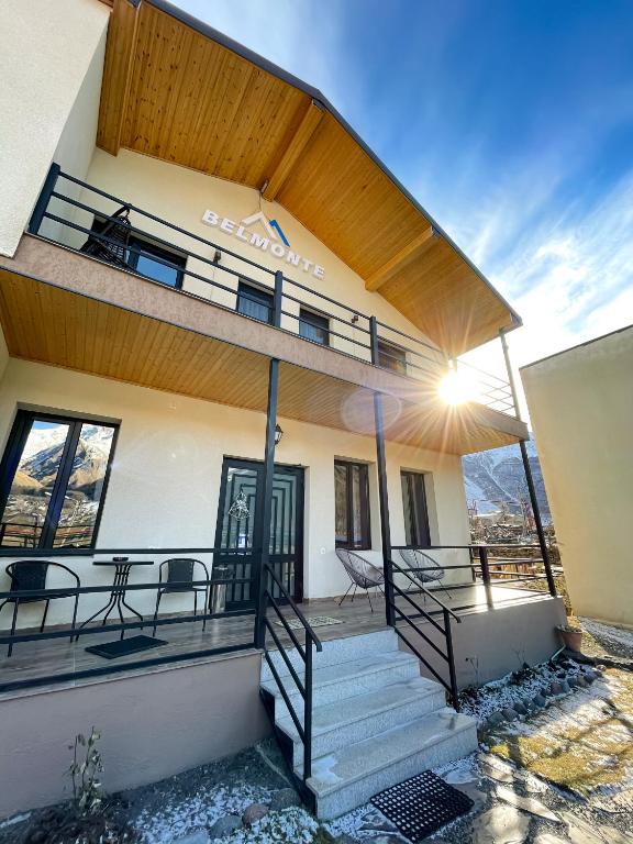 Balkón nebo terasa v ubytování Belmonte Kazbegi