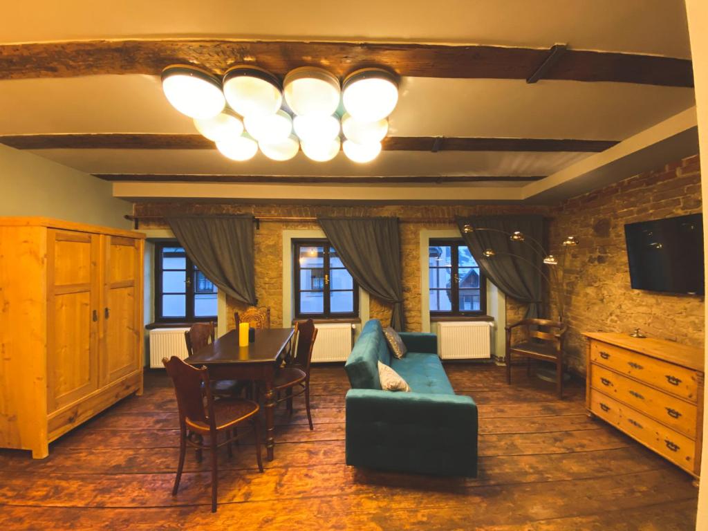 TV a/nebo společenská místnost v ubytování Penzion U Fridy Apartman 1