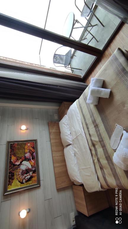 Posezení v ubytování neu gudauri loft2 с видом на горы