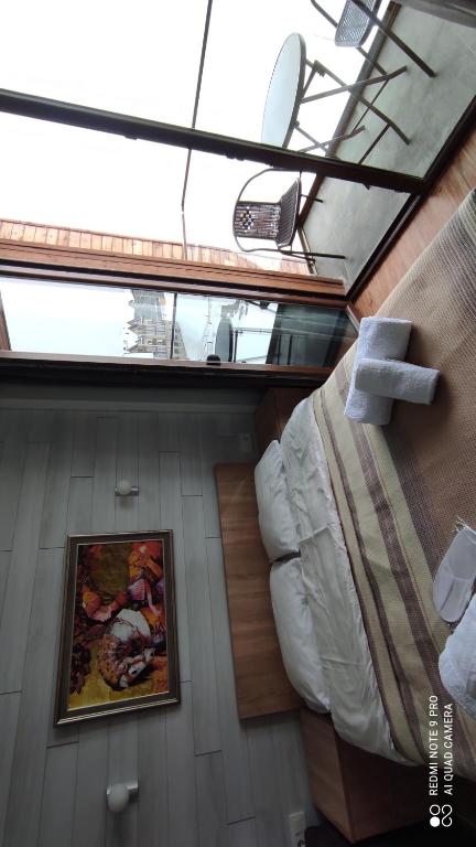 Posezení v ubytování neu gudauri loft2 с видом на горы