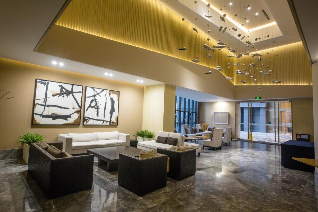 Posezení v ubytování Skytel Hotel Chengdu-City Center