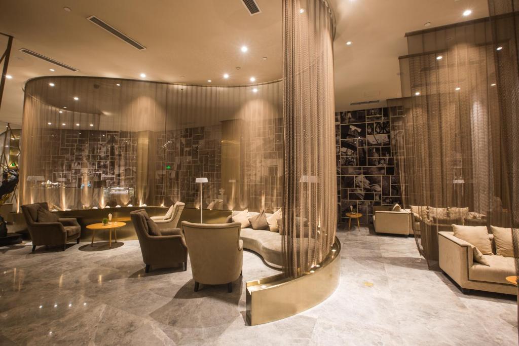 Posezení v ubytování Skytel Hotel Chengdu-City Center