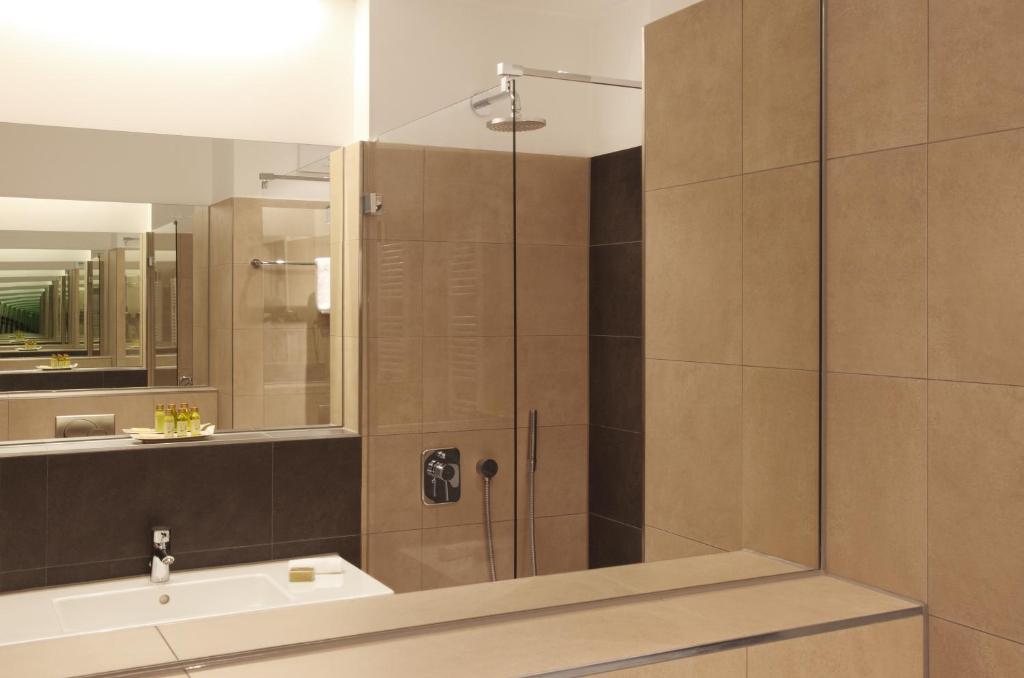 Koupelna v ubytování Hotel Otterbach