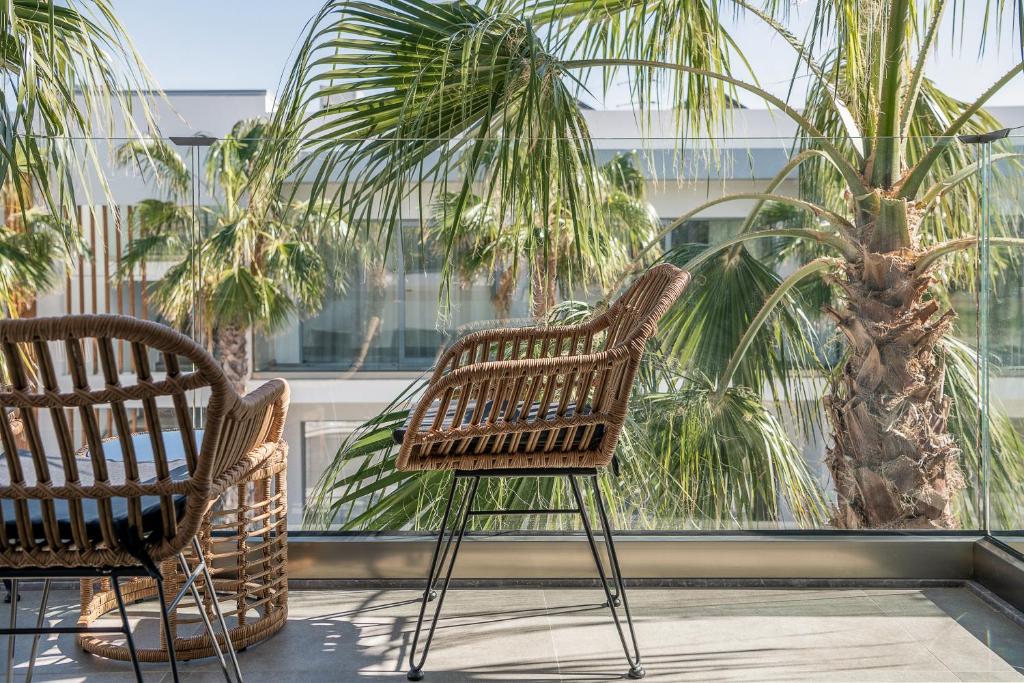 Balkón nebo terasa v ubytování Magda Hotel Club