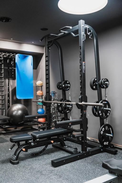 Fitness centrum a/nebo fitness zařízení v ubytování Berghotel Biberkopf