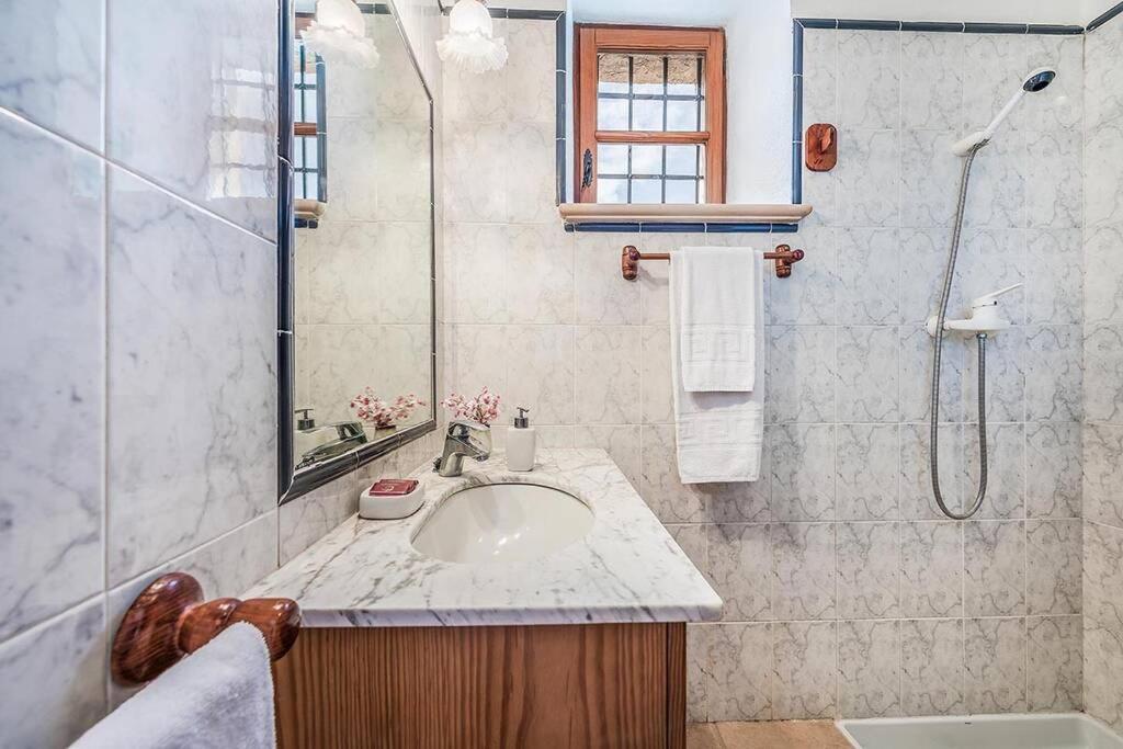 A bathroom at Finca Rafalet, Pollensa by Renthousing