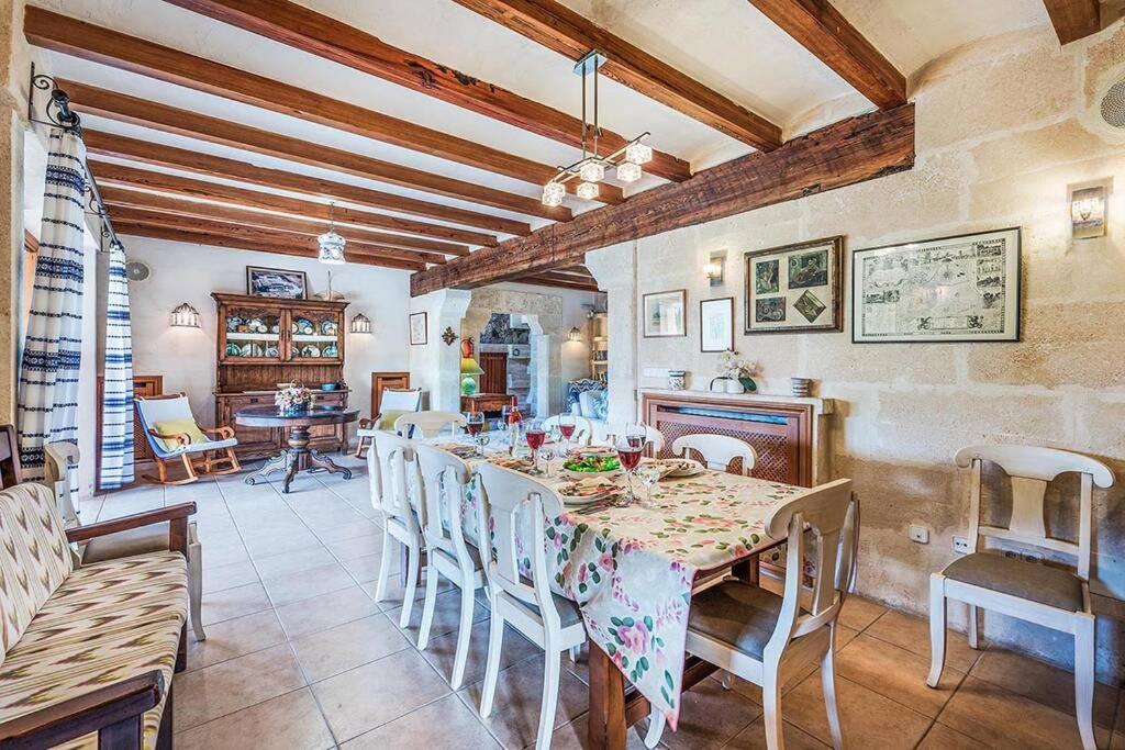 A seating area at Finca Rafalet, Pollensa by Renthousing