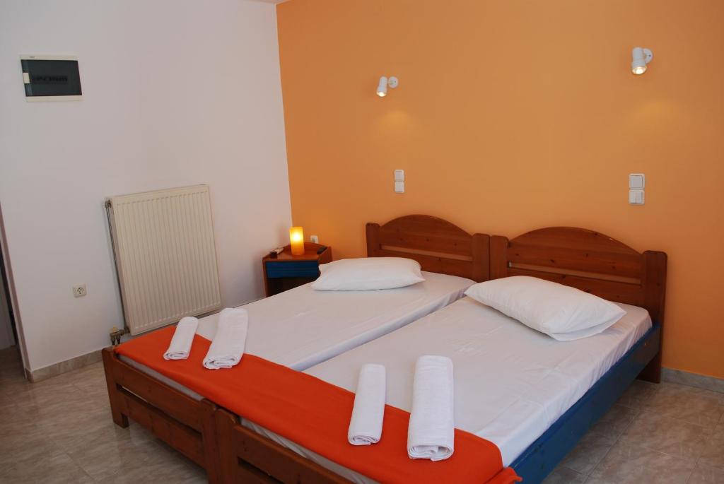 Postel nebo postele na pokoji v ubytování To Steno
