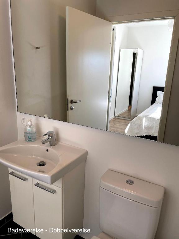 Koupelna v ubytování Essenbaekgaard B&B