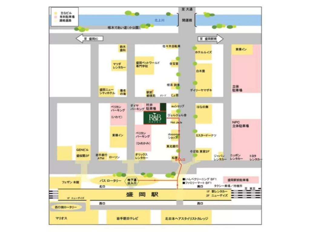 R&B HOTEL MORIOKA EKIMAE - Vacation STAY 13859vの見取り図または間取り図