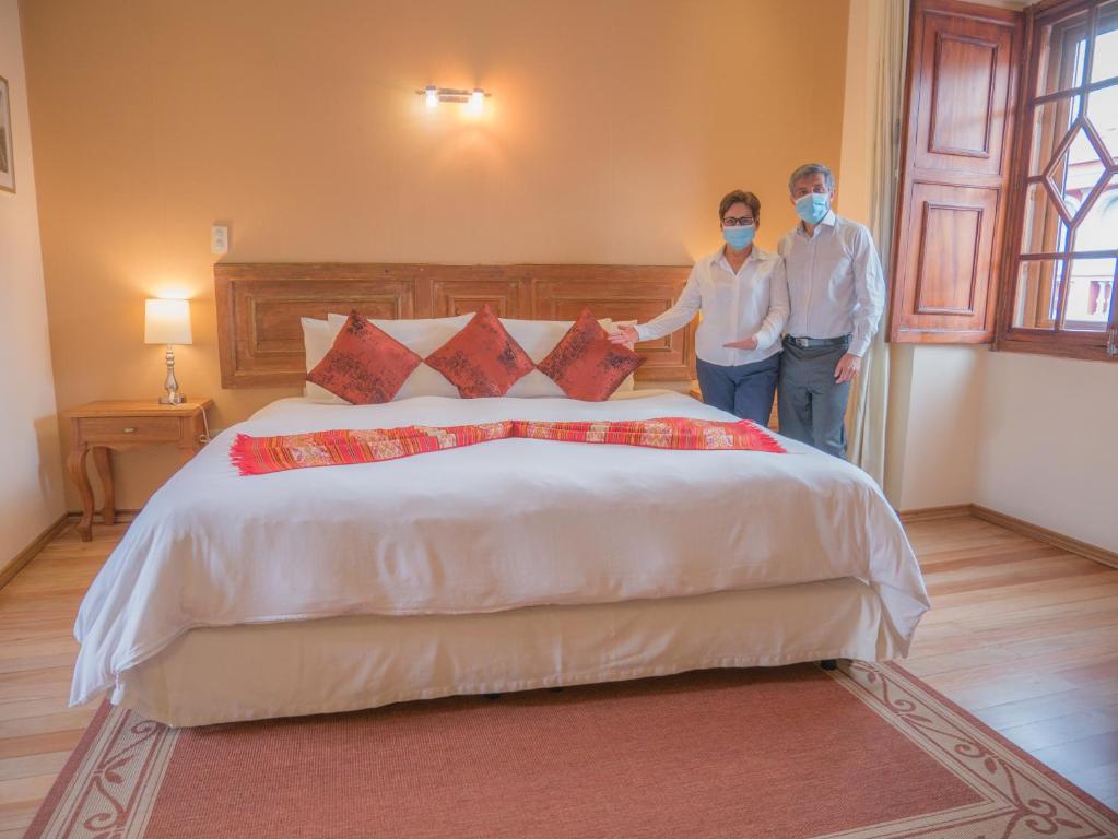 Postel nebo postele na pokoji v ubytování Casa El Edén
