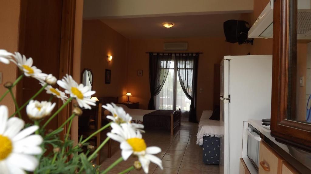 Posezení v ubytování Pefka Studios & Apartments