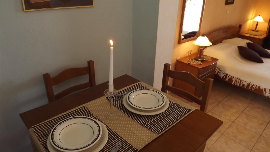Posezení v ubytování Pefka Studios & Apartments