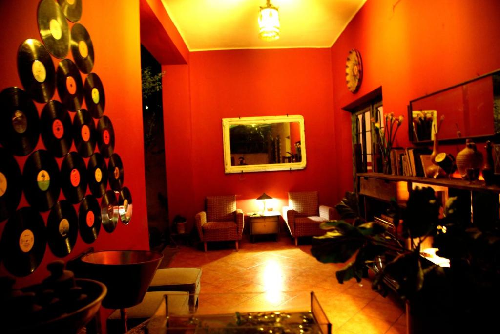 Posezení v ubytování Trip'n'Hostel
