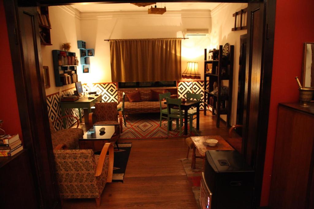 Posezení v ubytování Trip'n'Hostel