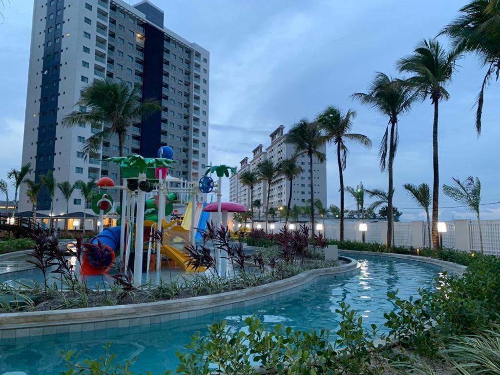 a pool at a resort with a water park at Salinas Exclusive Resort in Salinópolis