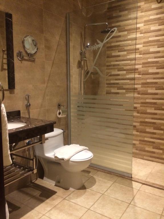 Koupelna v ubytování Lavender Serviced Apartments