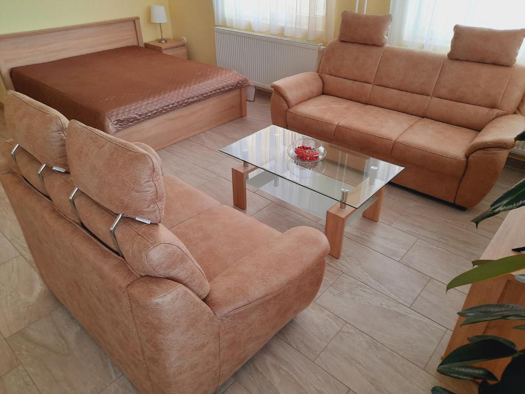 Posezení v ubytování Apartmanház King