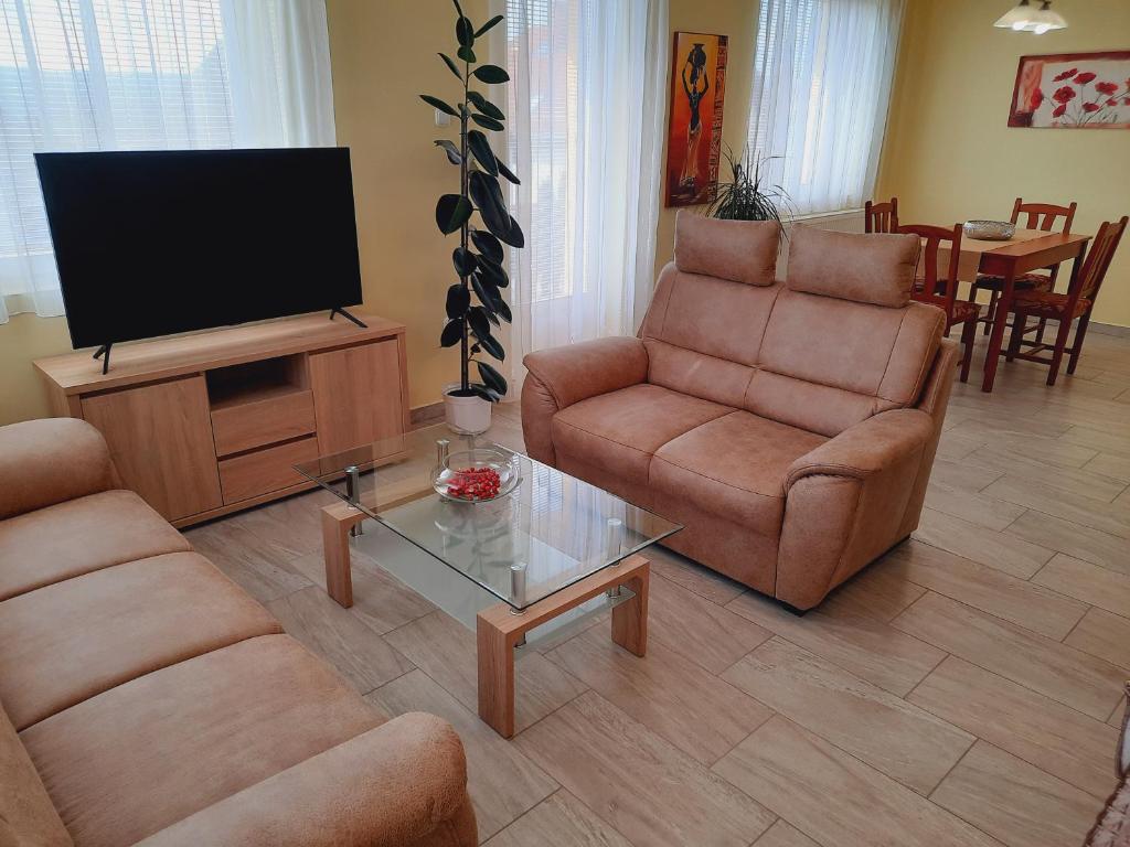 Posezení v ubytování Apartmanház King