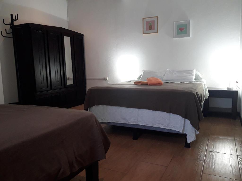 Postel nebo postele na pokoji v ubytování Aracari Garden Hostel