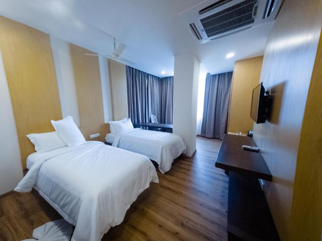 Postel nebo postele na pokoji v ubytování Hotel Vdara