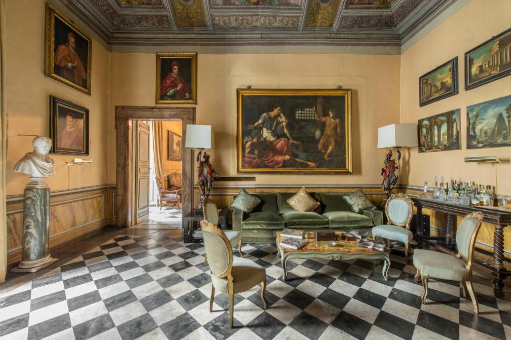 Część wypoczynkowa w obiekcie Residenza Ruspoli Bonaparte