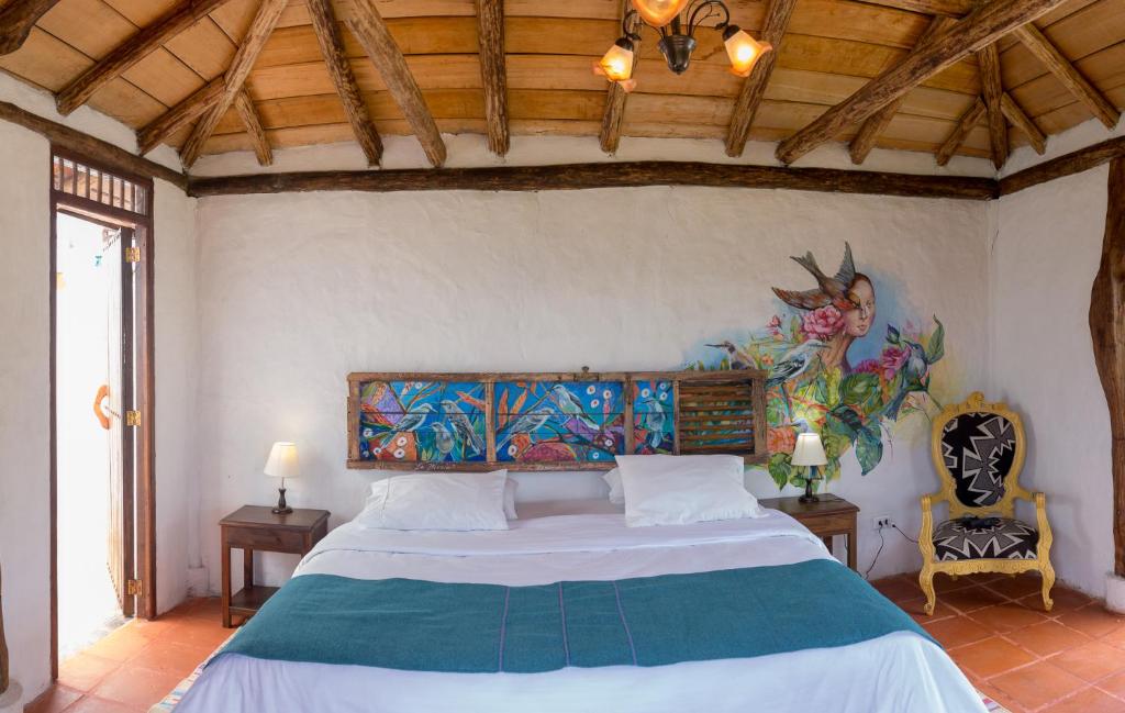 Voodi või voodid majutusasutuse Akawanka Lodge toas