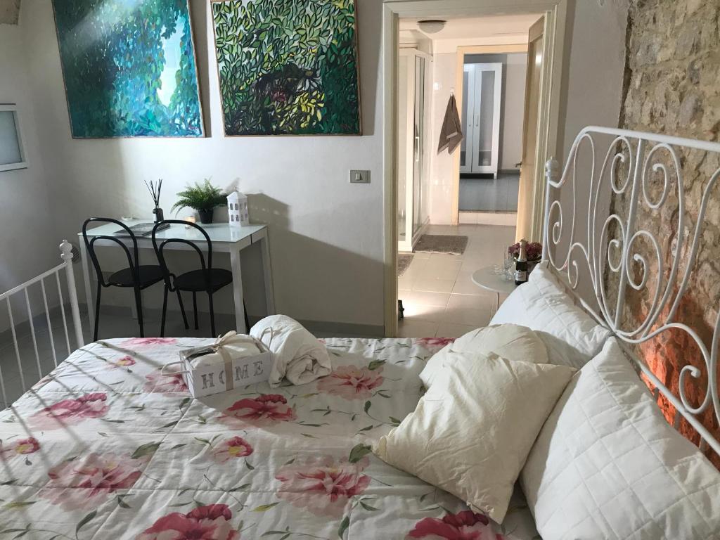 Postel nebo postele na pokoji v ubytování Stella del centro