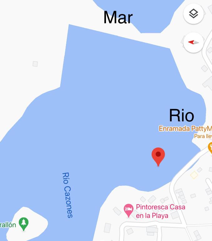 Pintoresca casa en la playa