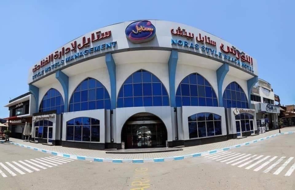 a view of the exterior of a baseball stadium at Noras Beach Hotel in Port Said