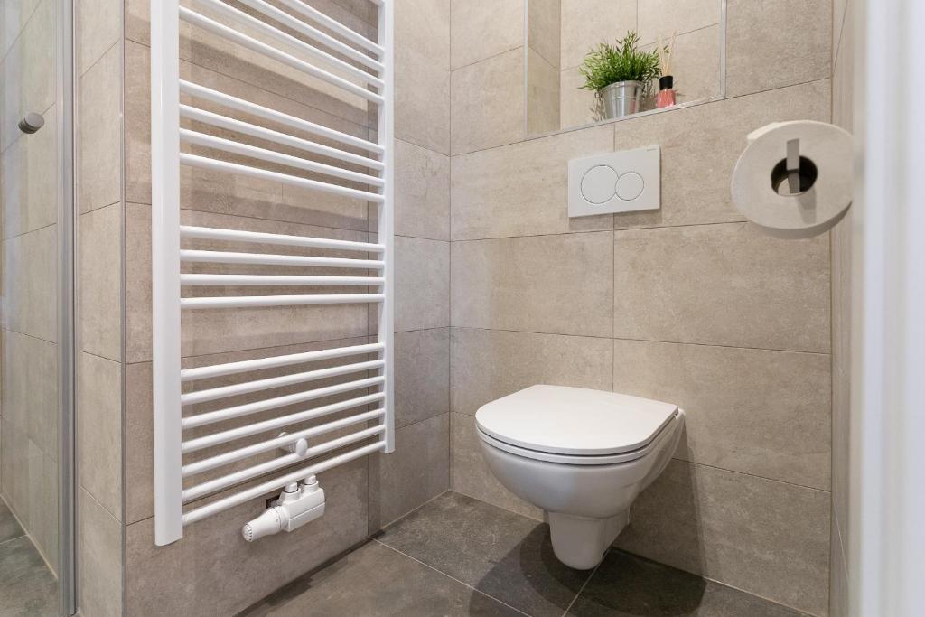 Koupelna v ubytování WF-Apartment Westbahnhof