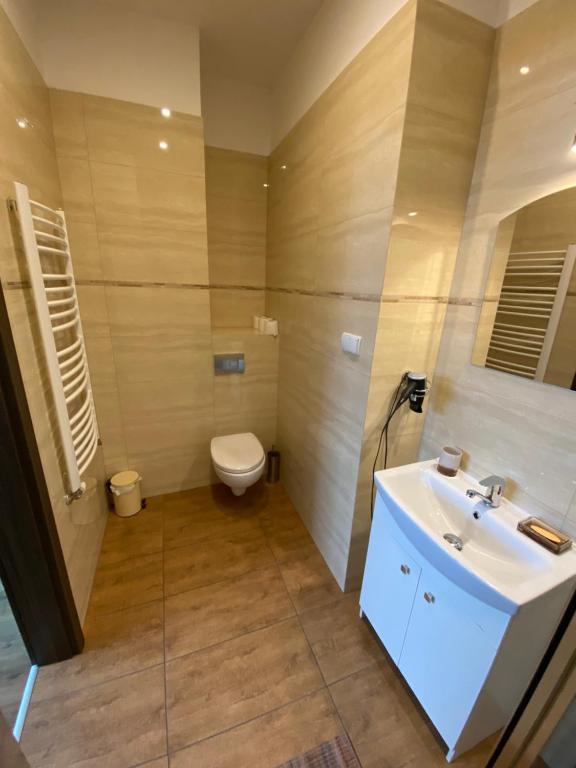 Kúpeľňa v ubytovaní Dom Nad Brennica Pokoje i Apartamenty