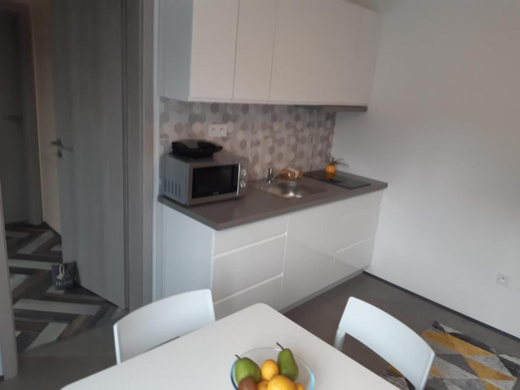 Kuchnia lub aneks kuchenny w obiekcie Apartment Moravský Kras