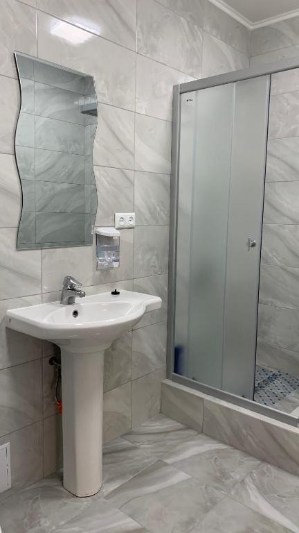 Koupelna v ubytování hostel Koleso