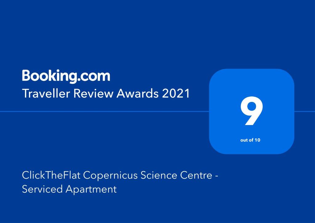 Certifikát, ocenenie alebo iný dokument vystavený v ubytovaní ClickTheFlat Copernicus Science Centre Apart Rooms