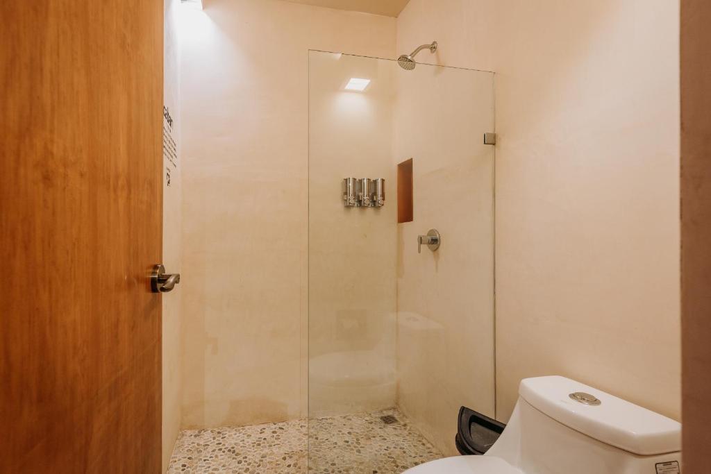 Koupelna v ubytování Hotel Waye