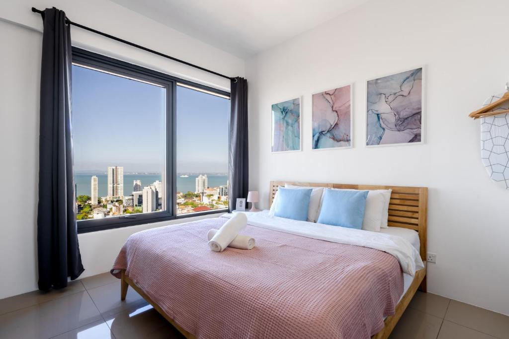 De Pastel Studio - SeaView at 218 Tropicana NEAR Komtar Food Heaven with Netflix & TV Box - Studio Apartment
