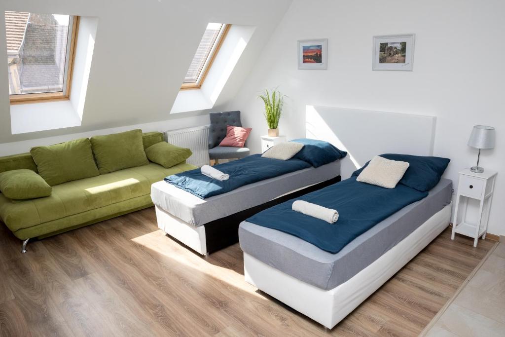 Posezení v ubytování Kossuth Apartmanház