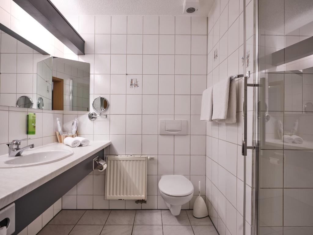Koupelna v ubytování TIPTOP Hotel am Hochrhein