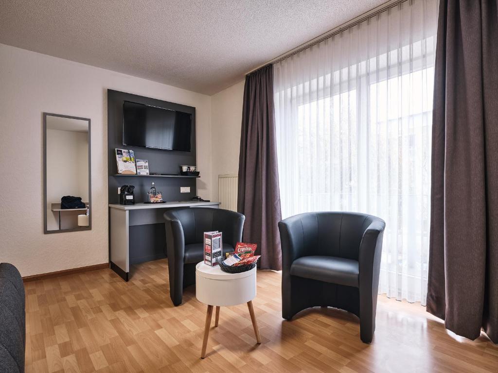 Posezení v ubytování TIPTOP Hotel am Hochrhein