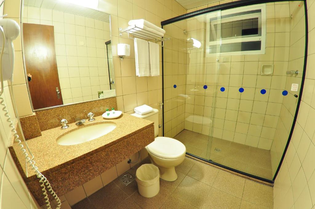 Koupelna v ubytování Ritter Hotéis