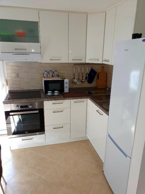 Kuchyňa alebo kuchynka v ubytovaní Apartman Alisa