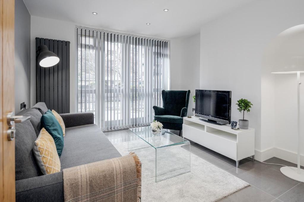 O zonă de relaxare la Luxury Chic Apartment near Canary Wharf, Excel, O2 & Stratford