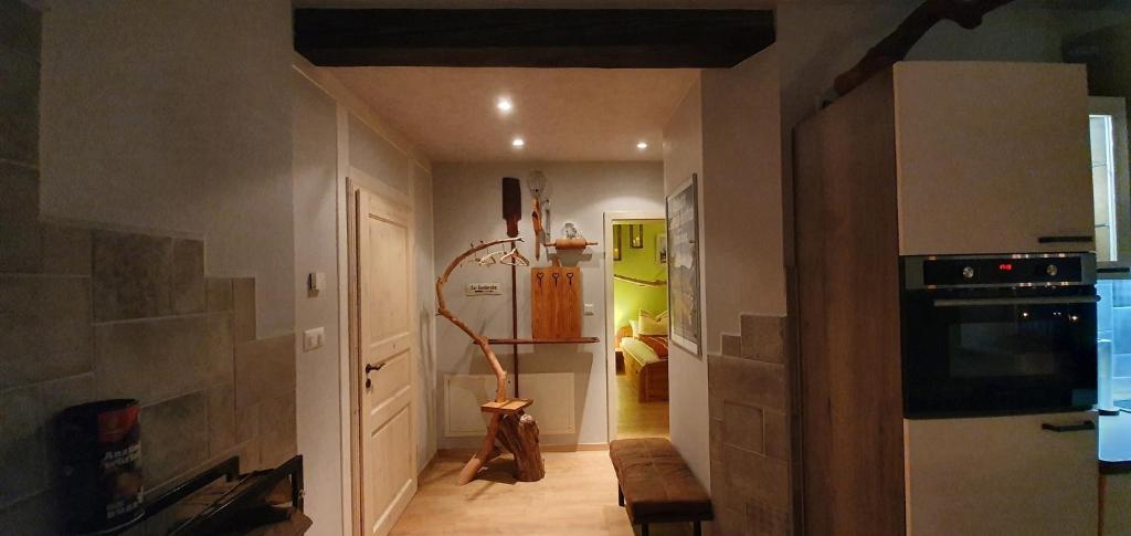 Η κουζίνα ή μικρή κουζίνα στο Enderlein´s Ferienwohnung