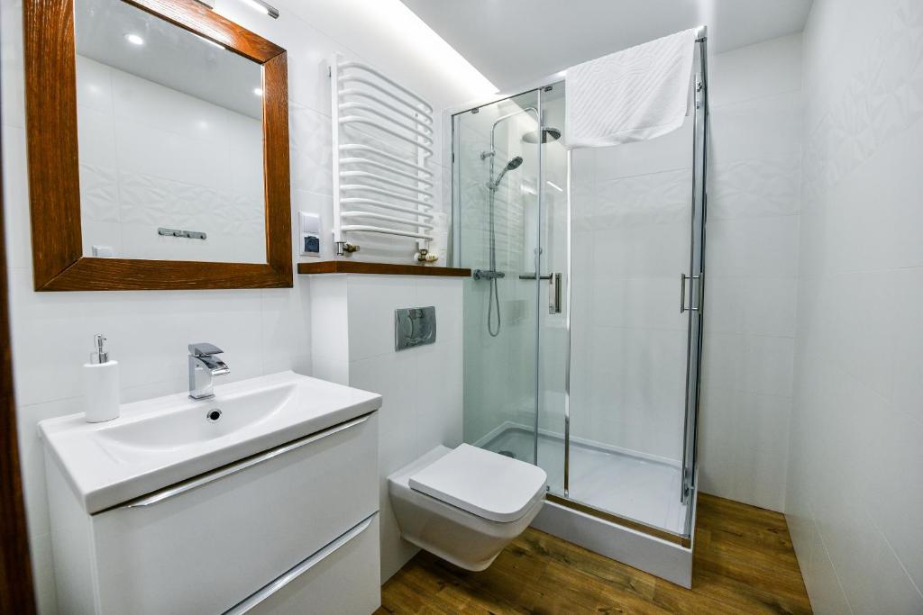 Kúpeľňa v ubytovaní RentPlanet - Apartamenty Bulwary Słowackiego