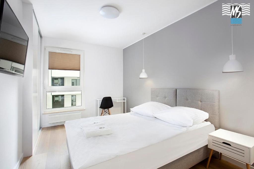 Posteľ alebo postele v izbe v ubytovaní MS Apartments Sky Tower VI